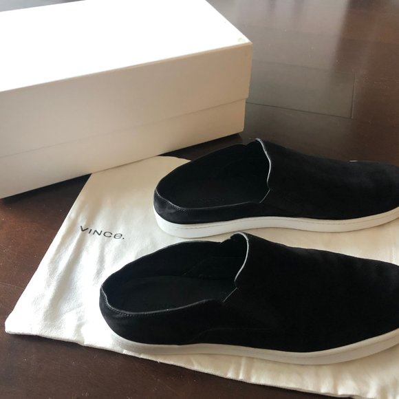 Vince Verrell Slip On Mule Sneakers Black - Picture 4 of 10